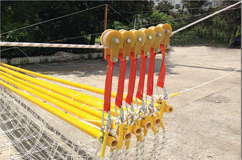 绝缘滑车索道式跨越网